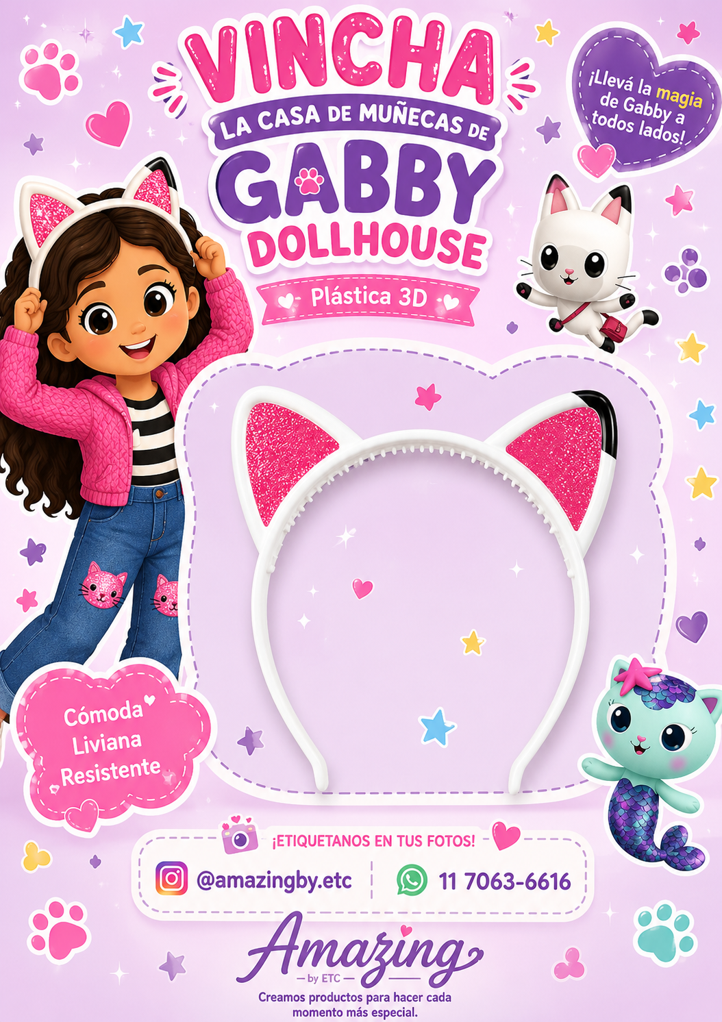 Vincha 3D Club de Gabby